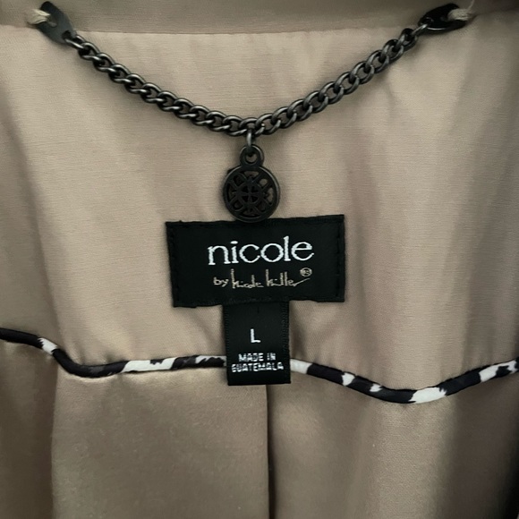 EUC Tan Nicole by Nicole Miller Belted Coat - Picture 2 of 5